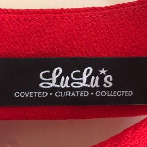 Red cocktail dress